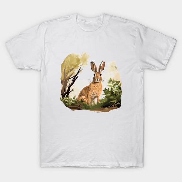 Wild Rabbit T-Shirt by zooleisurelife